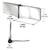 CRL Polished Stainless UV-Bonded Glass-to-Glass Shower Door Hinge