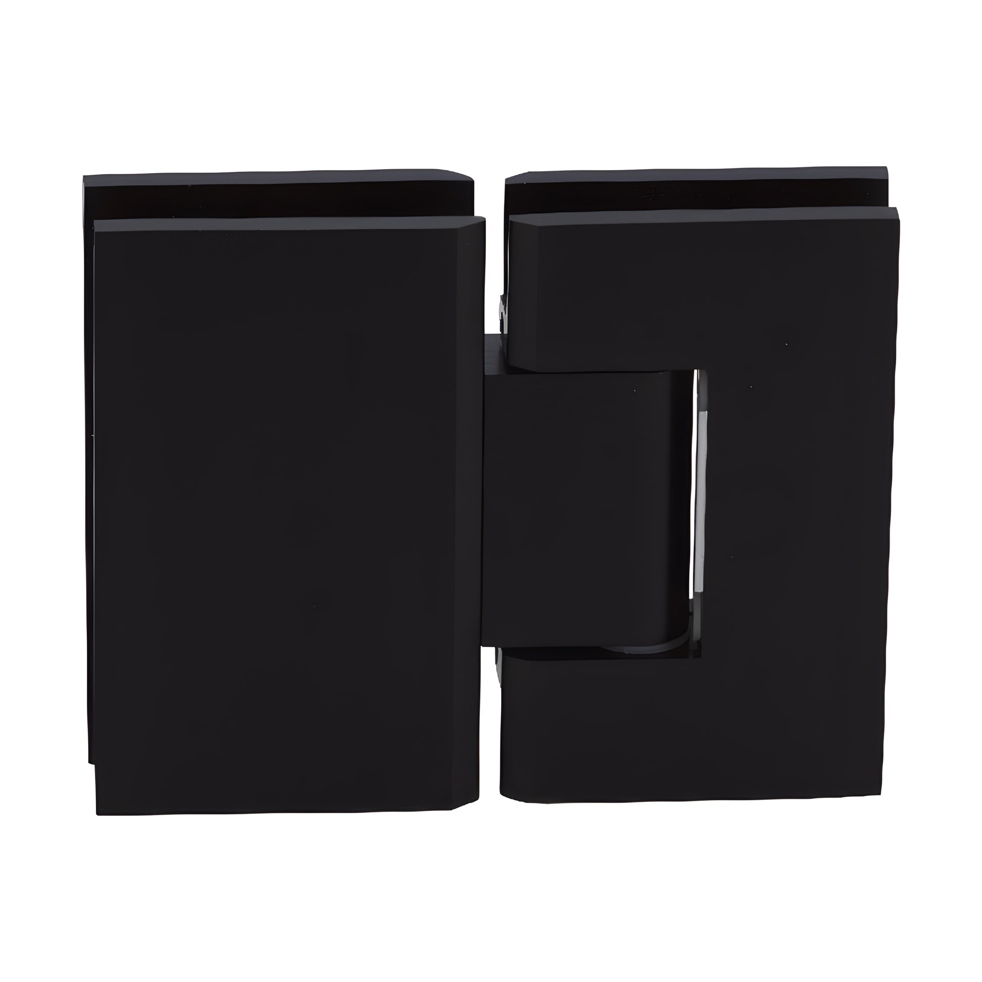 Junior Geneva JRG1800RB oil-rubbed bronze 180 glass-to-glass brass shower hinge, square profile