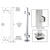 CRL 42 in Stainless Steel 180° Square Post Glass Clamp Railing Kit