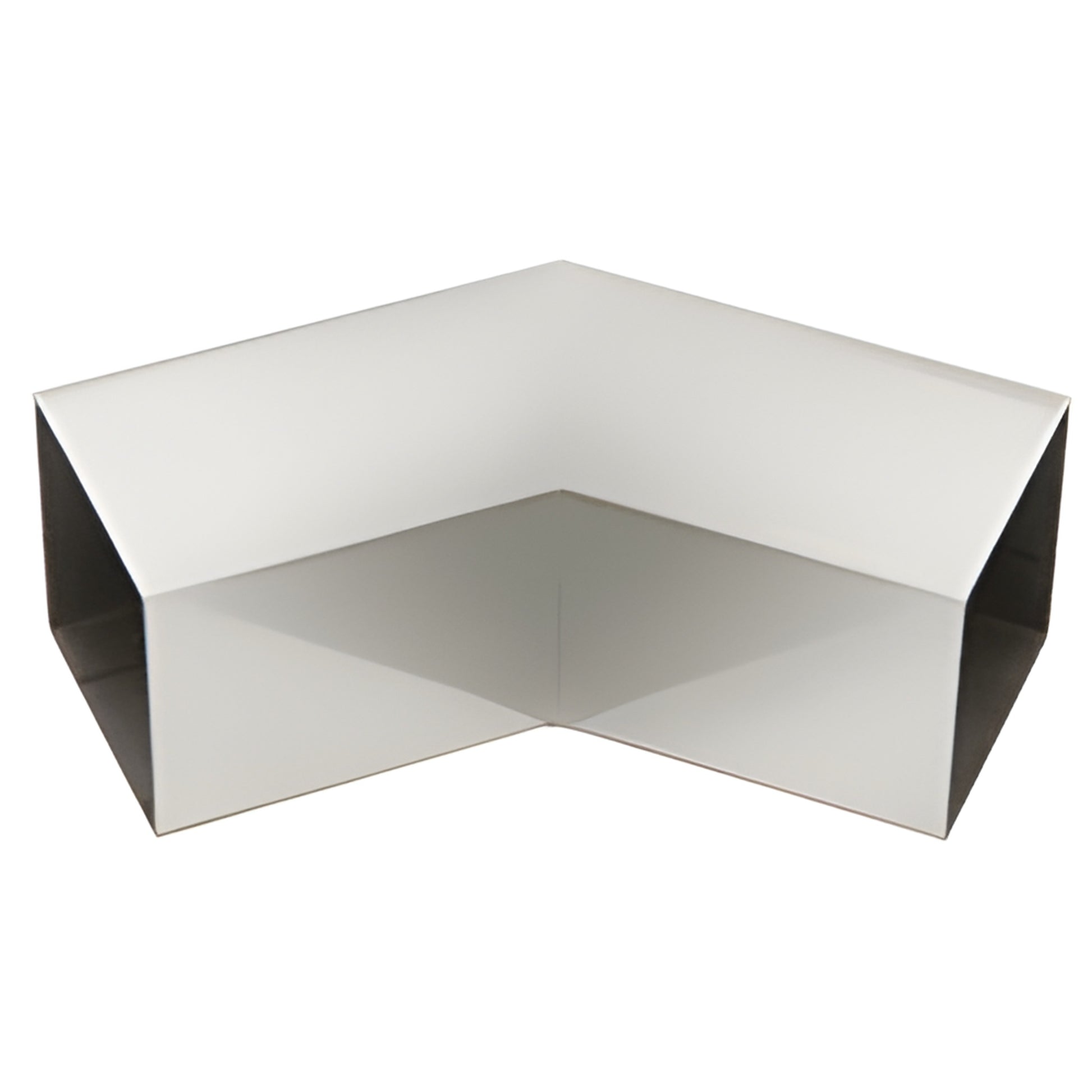 HRS15H3PS polished stainless steel 135 interior square slip-fit horizontal corner for 1-1/2" (38mm) handrail