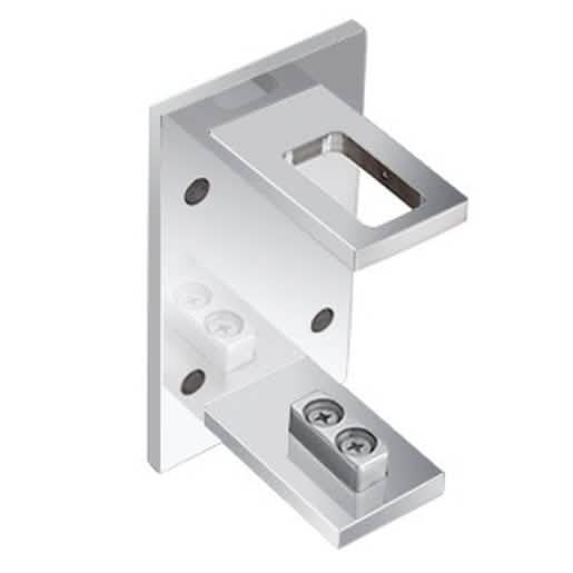 CRL 316 Polished Stainless P9 Post Fascia Mount Bracket for glass railing systems.