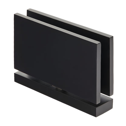 Oil-rubbed bronze top-and-bottom pivot hinge for 1/2" (12mm) tempered glass shower doors.