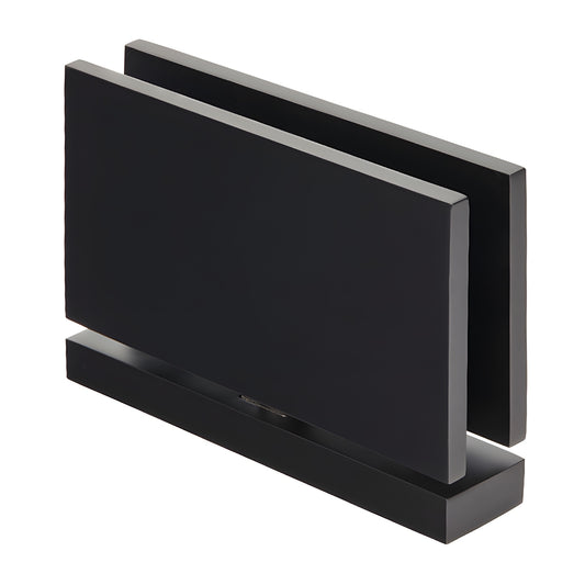 Oil-rubbed bronze top-and-bottom pivot hinge for 1/2" (12mm) tempered glass shower doors.