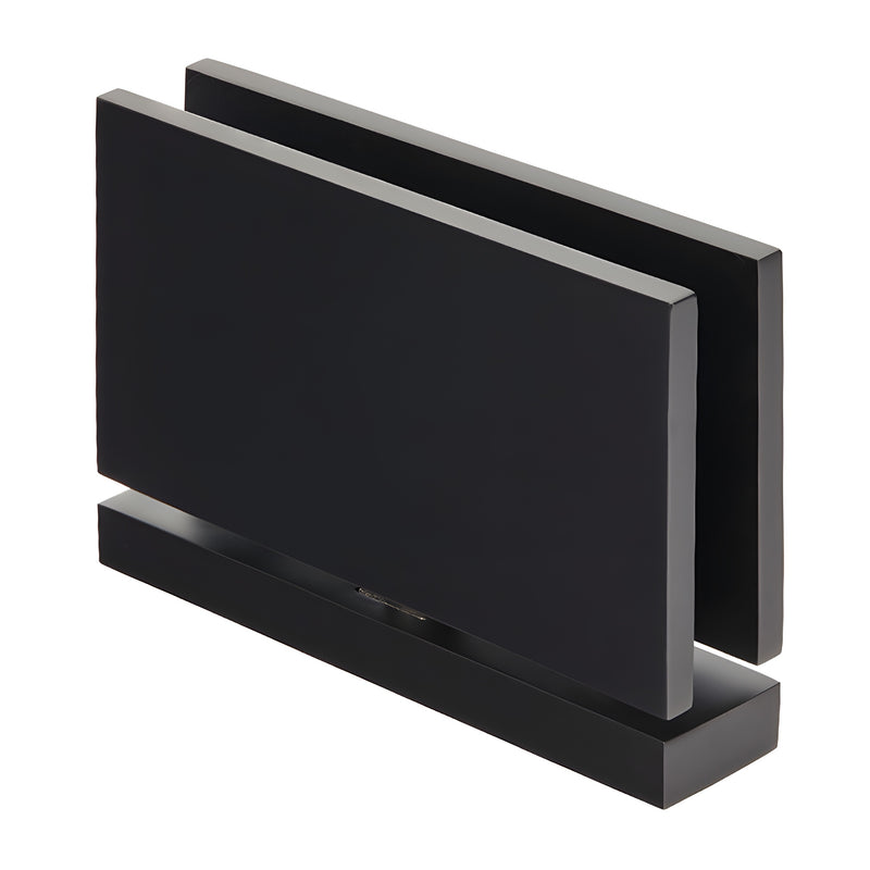 Oil-rubbed bronze top-and-bottom pivot hinge for 1/2" (12mm) tempered glass shower doors.