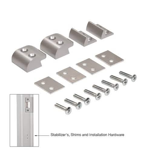 CRL Satin Aluminum Jackson® 896 Mullion for 1295 Rim Panic Exit Device - 120" Length