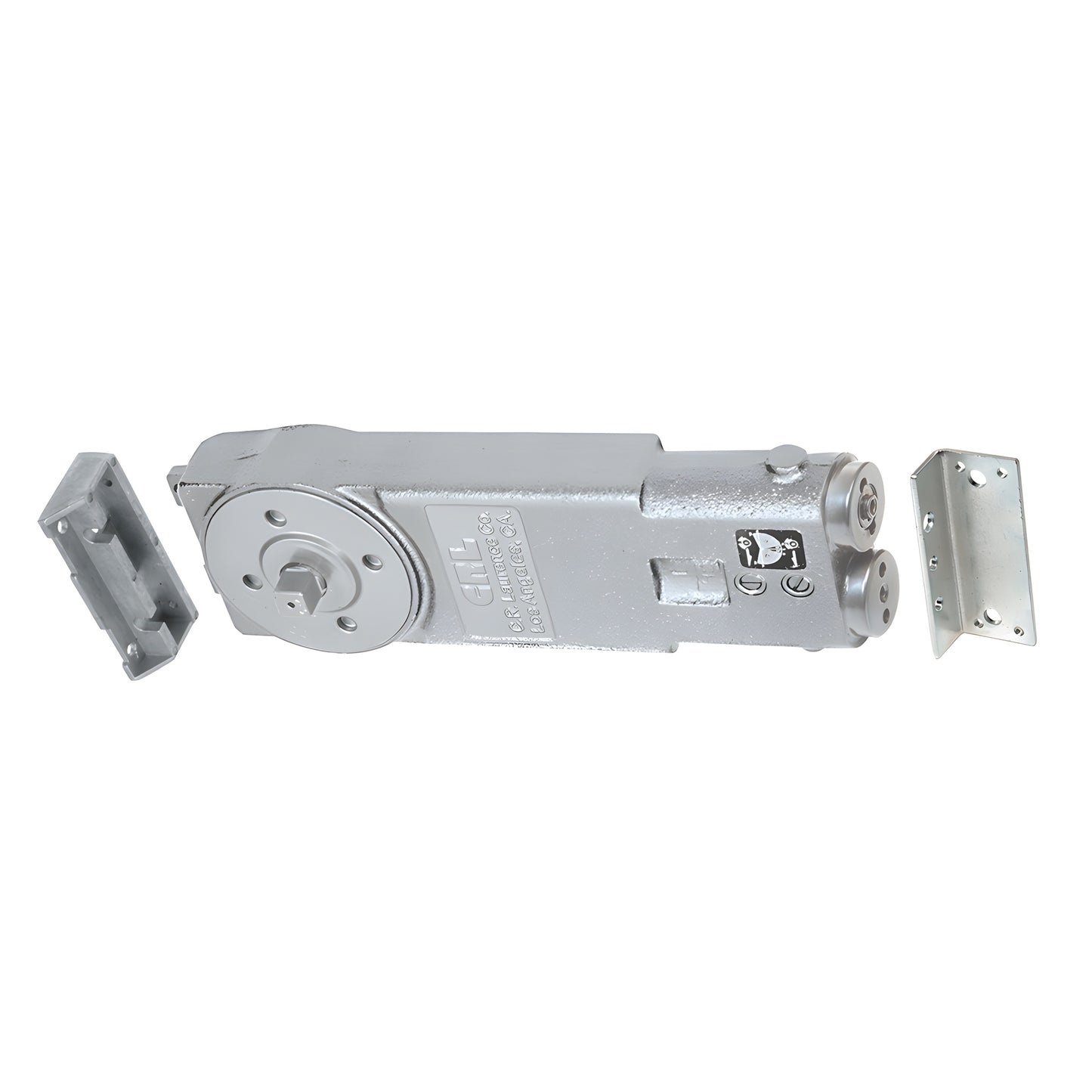 CRL6770 silver overhead concealed door closer body with mounting clips, adjustable valves, for up to 42" doors