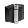 Polaris 200 soft-close gate hinge, black covers with 2205 duplex stainless steel pivot (SKU P0L180200SS)