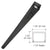 CRL 72 in Black Powder-Coated Double-Door Narrow Header