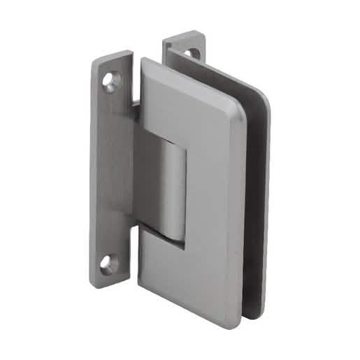 Brushed Nickel 'H' Back Plate, 5° Wall Mount, CRL Cologne 537 Series for Sleek Shower Desi