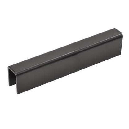 Matte Black Cap Rail for 1/2" or 5/8" Glass - 11 Gauge, Sleek Design, CRL Quality