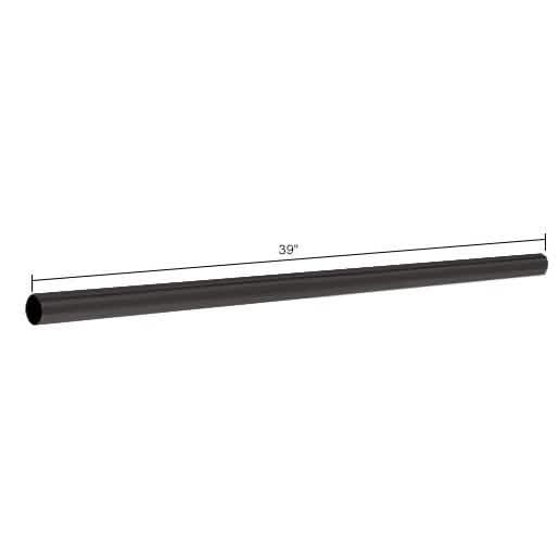 "CRL Matte Black 39-inch Support Bar - Sleek, Durable Design for Glass Shower Installation