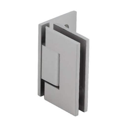 CRL Brushed Nickel Junior Geneva Offset Back Plate Hinge - Sleek Wall Mount Design