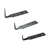 Black foam-grip push-button cold knife with angled ultra-thin blade, for glazing and gasket removal - SKU RZ5K1T