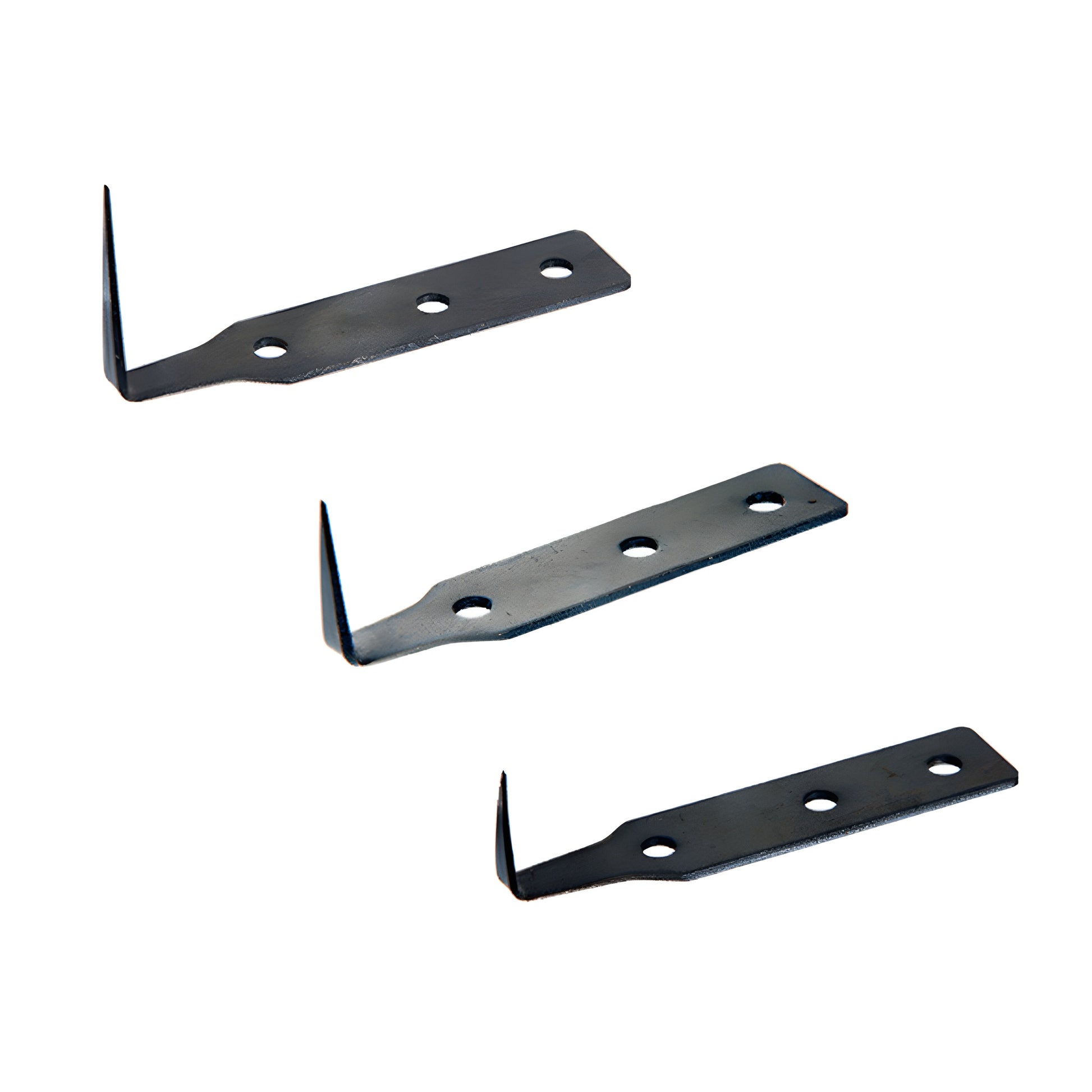 Black foam-grip push-button cold knife with angled ultra-thin blade, for glazing and gasket removal - SKU RZ5K1T