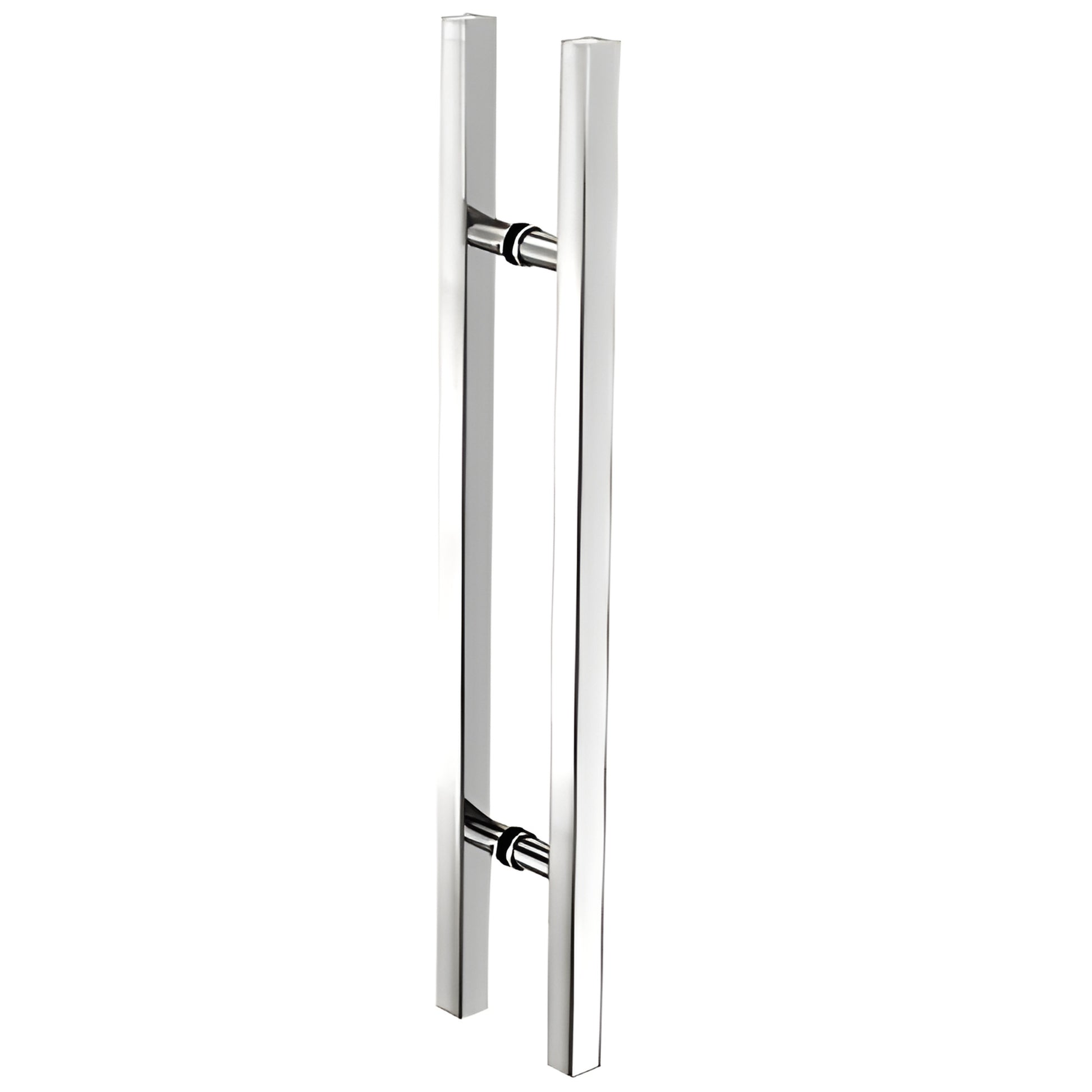 CRL 36SQRLPPS square ladder pull handle, 36" polished stainless, 1-1/4" square tubing for glass doors