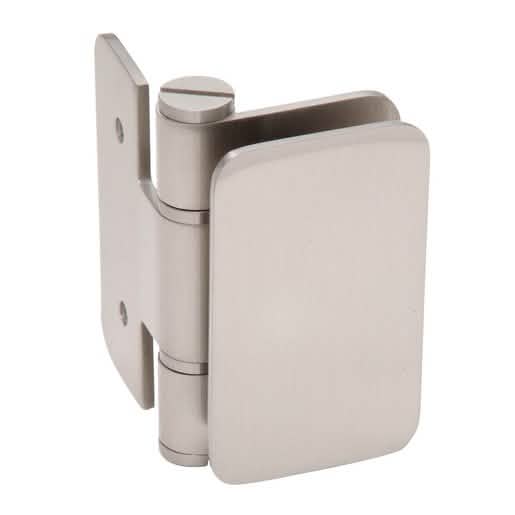 "CRL Brushed Nickel Zurich 03 Wall Mount Inswing Hinge, sleek and durable bathroom fixture