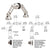 CRL 316 Stainless Steel Brushed Glass-to-Glass Swivel Fitting