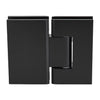 GEN180MBL matte black 180 glass-to-glass brass shower hinge, square profile, fits 8-12 mm tempered glass