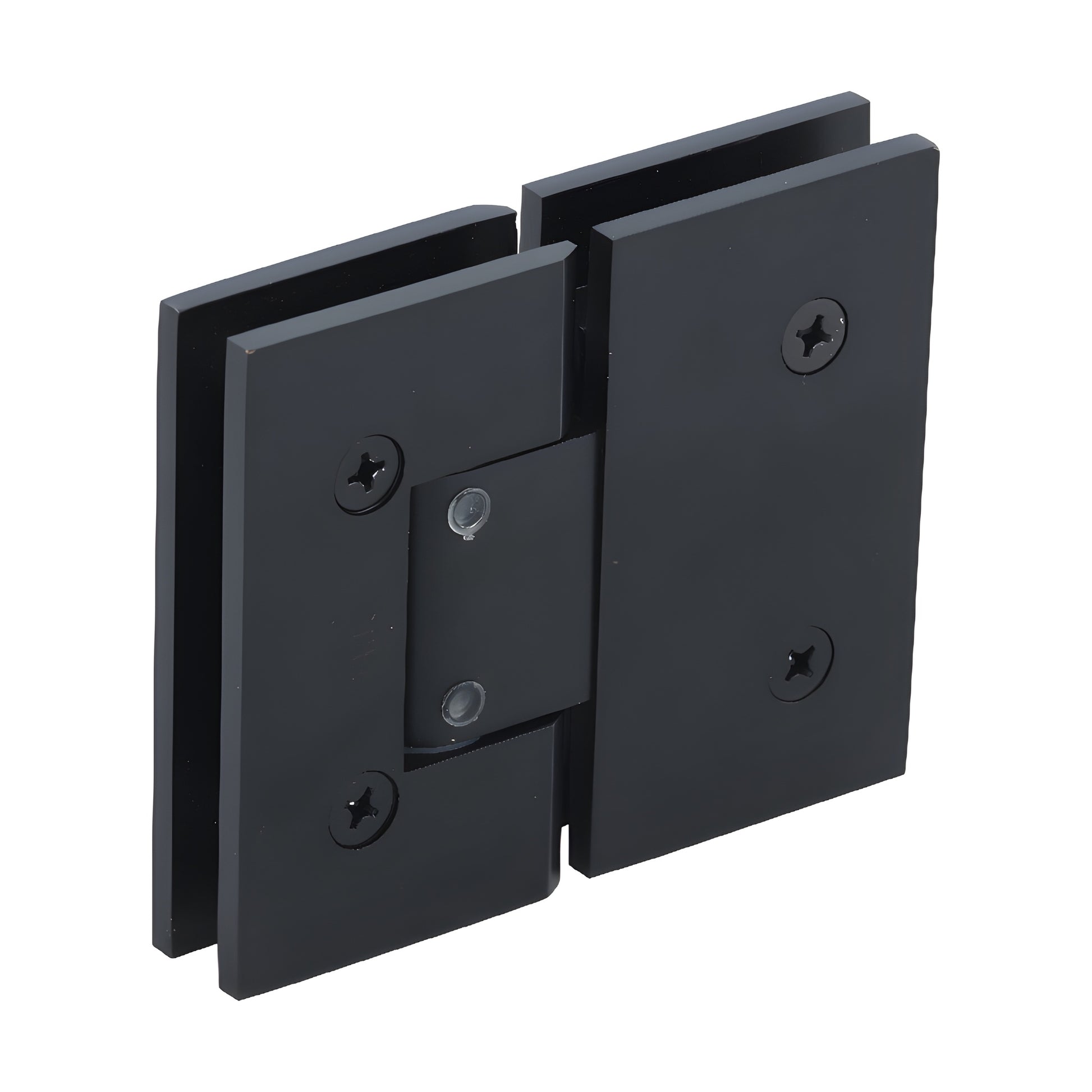 CRL Vienna adjustable glass-to-glass shower hinge, oil-rubbed bronze finish (SKU V1E3800RB)