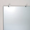 Set of four chrome round mirror clips (SKU MC02CH) for 1/4" (6 mm) glass with concealed-screw caps