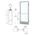 CRL-U.S. Aluminum 250 Clear Anodized 3'0x7'0 Offset Storefront Door