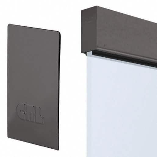 CRL Dark Bronze End Cap for W7B Series Windscreen & Smoke Baffle Base Shoe, sleek design