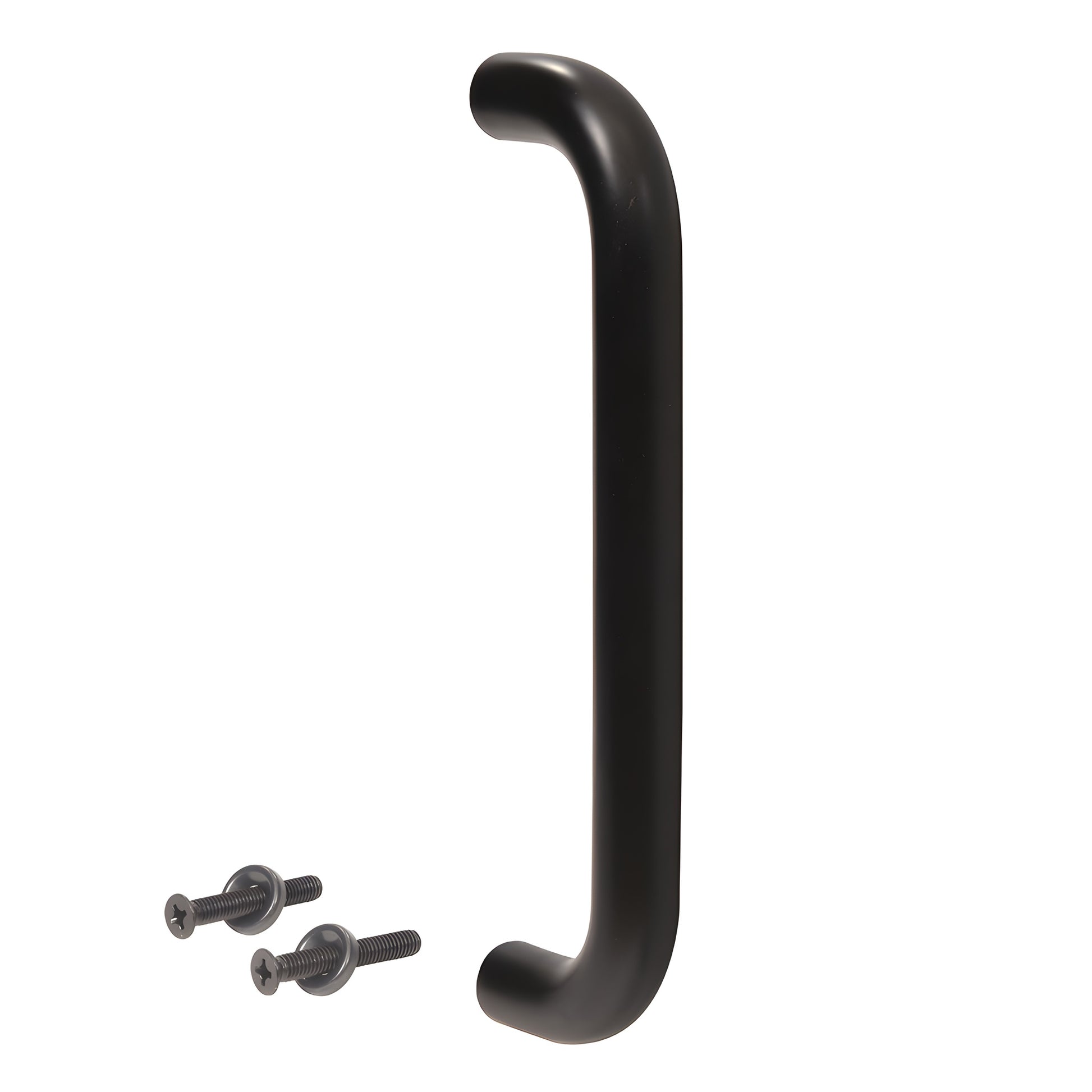 Oil rubbed bronze 1 in aluminum single-sided pull handle with two thru-bolts, SKU M1651010B