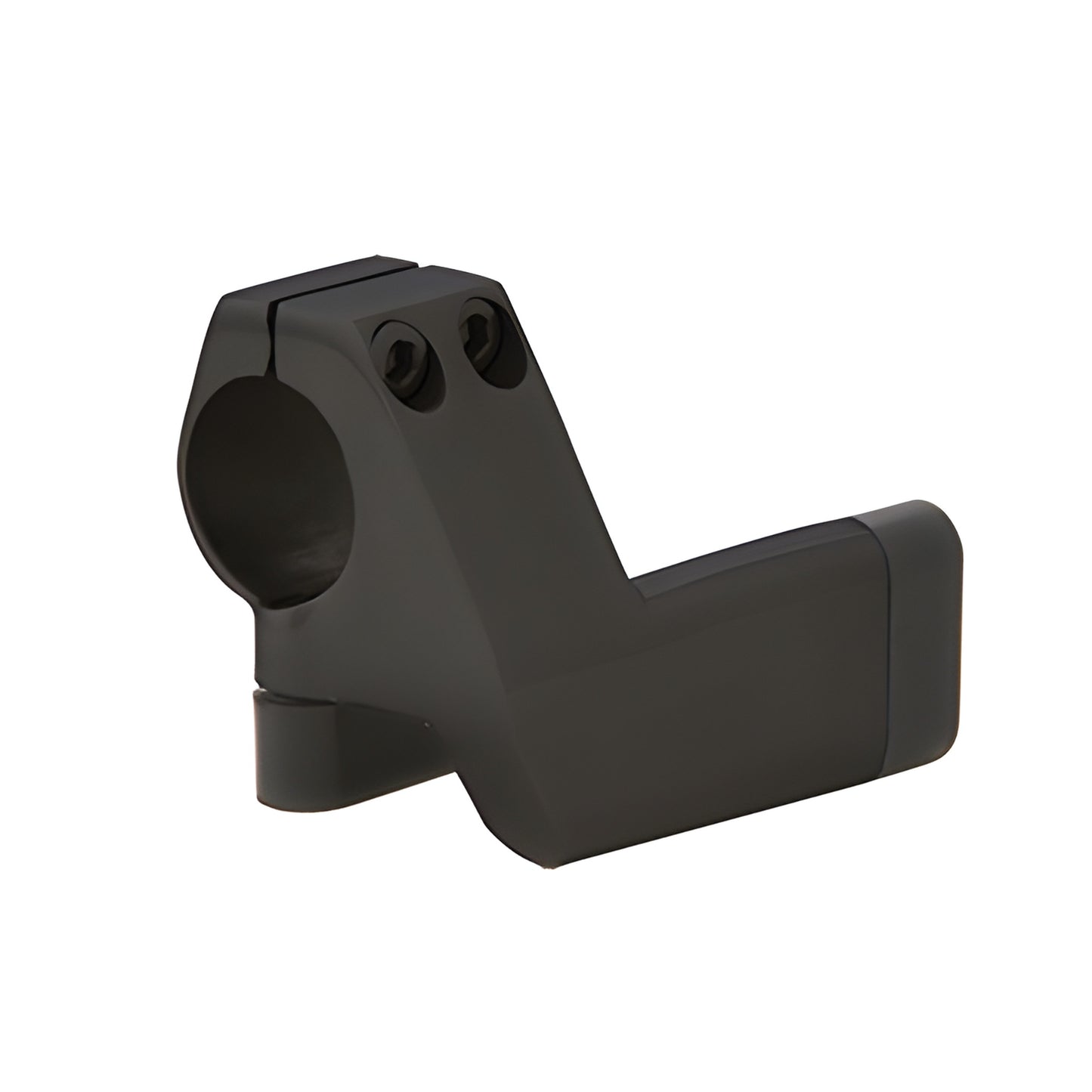 Matte black LS605LMBL double roller door stop, alloy 316 slide-on end stop for Laguna series.