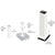 CRL Sky White ARS Surface-Mount Glass Railing Post