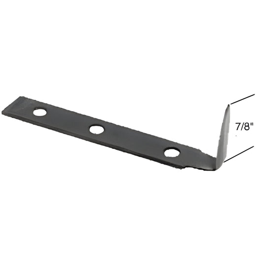 CRL coated cold knife straight blade RKB143, 7/8" tall L-shaped steel blade with three mounting holes, black coating
