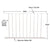 CRL Sky White 48x48 Picket Fence Panel — 200/300/350/400 Series