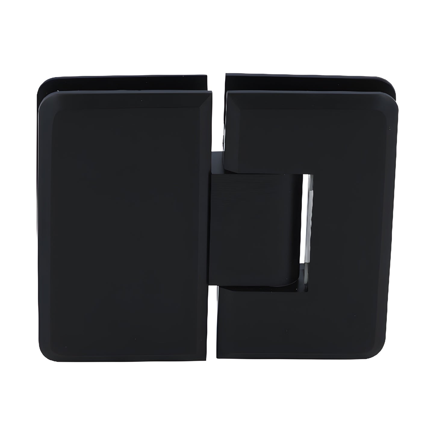 Oil-rubbed bronze glass-to-glass 180 beveled shower hinge, solid brass Cologne series - SKU C0L1800RB