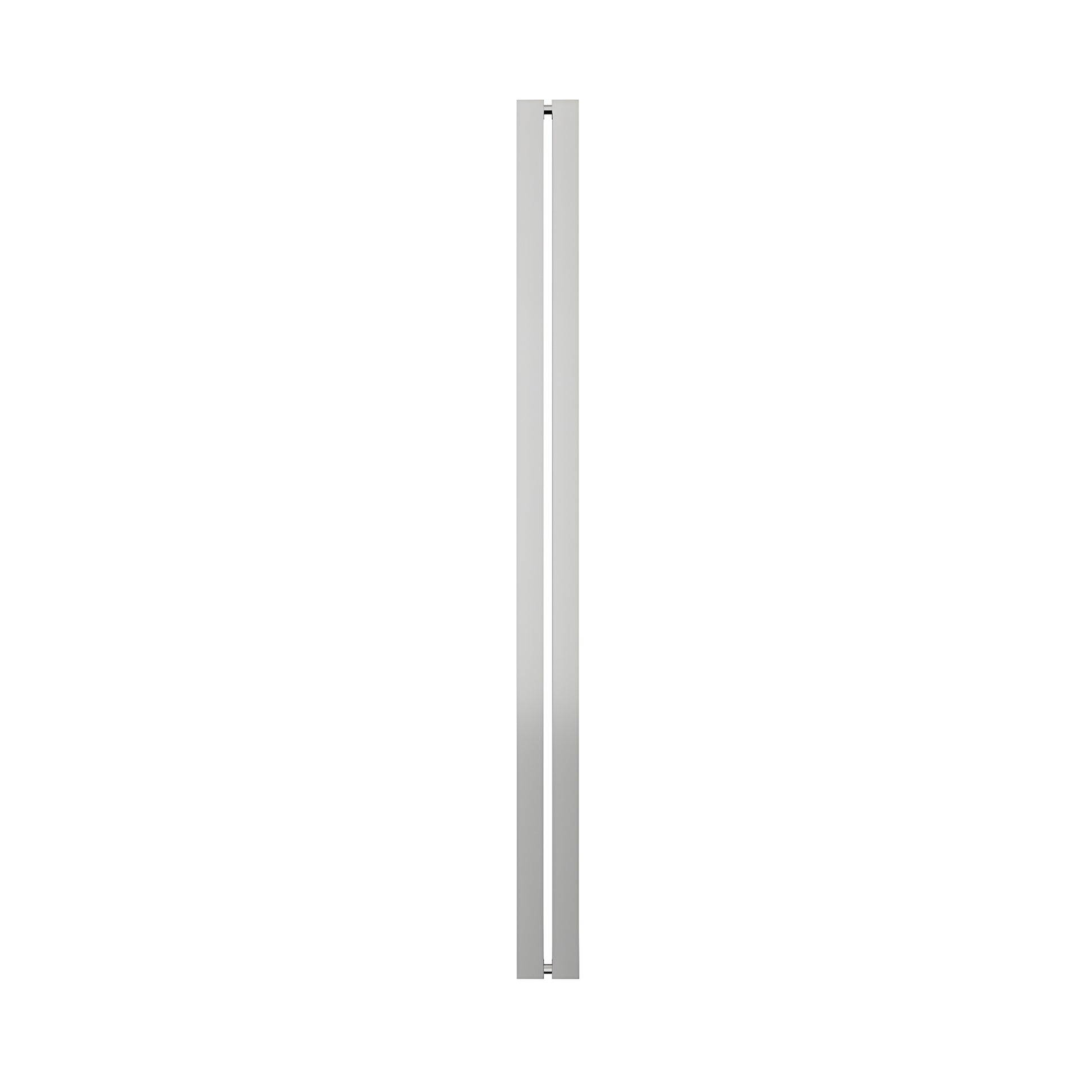 Polished stainless steel I-Style square tubular shower door handle, back-to-back for 3/8" glass (SKU HPH481PS)