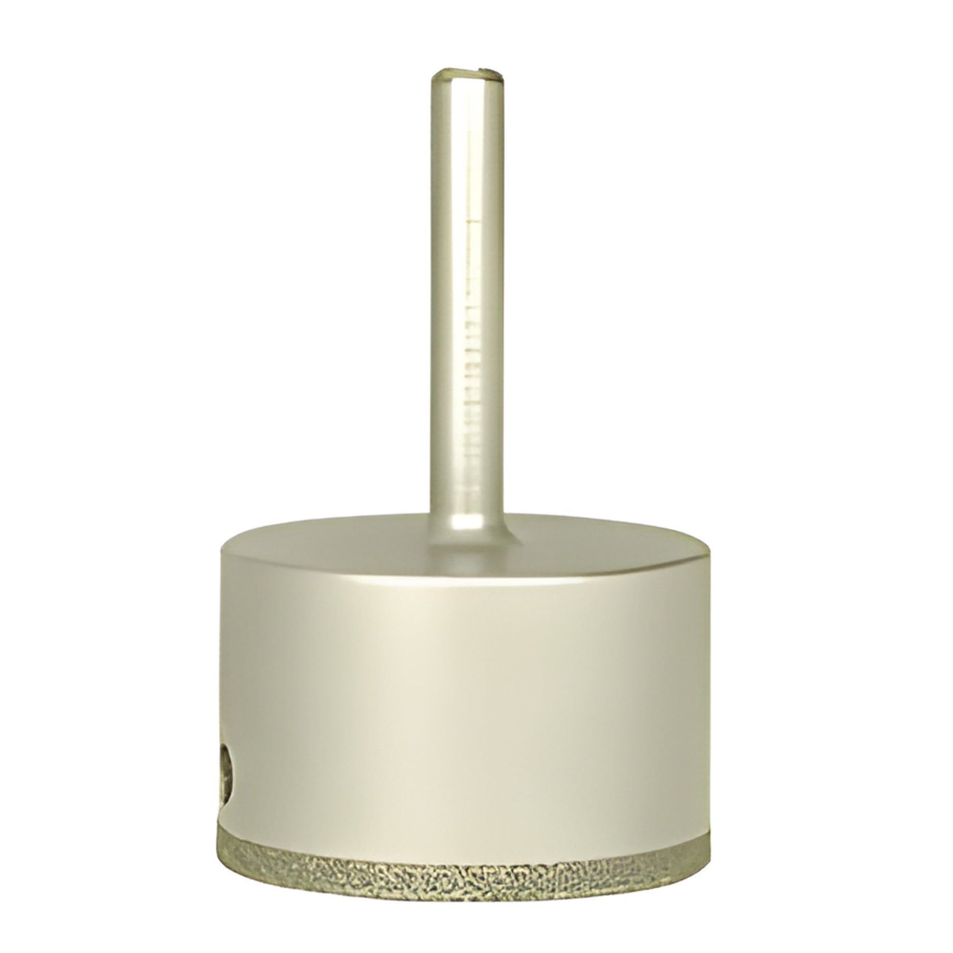 EDD134 diamond-plated hole saw drill, 1-3/4" diameter with 3/8" reduced round shank for glass and tile