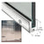 CRL Polished Stainless 1-3/8" Left-Hand Lockable Door Rail