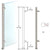 CRL Brushed Stainless 36 in 1 in Round Slimline Counter End Post