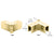 CRL Brass Adjustable Sleeve-Over Clamp for Frameless Shower Door