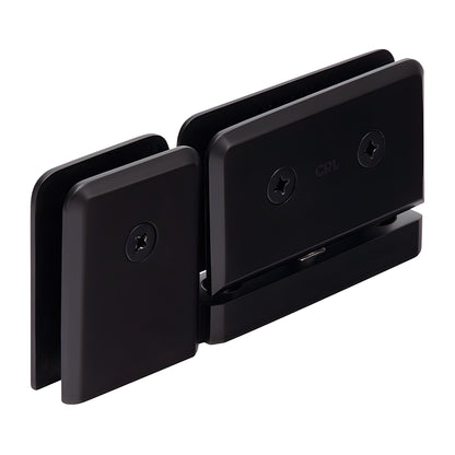 PPH070RB oil-rubbed bronze beveled brass Prima pivot hinge for 5/16-3/8" glass shower door, top/bottom mount.