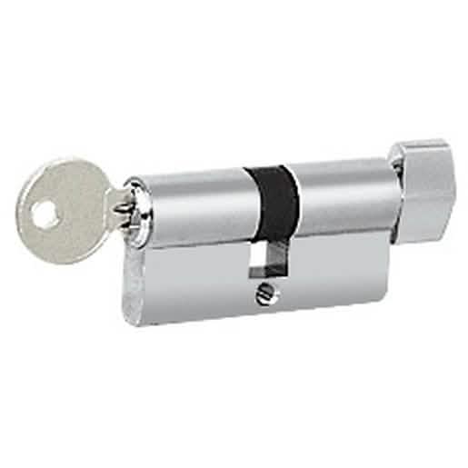 CRL Polished Stainless Keyed Cylinder Lock with Thumbturn - Secure and Stylish Locking Sol