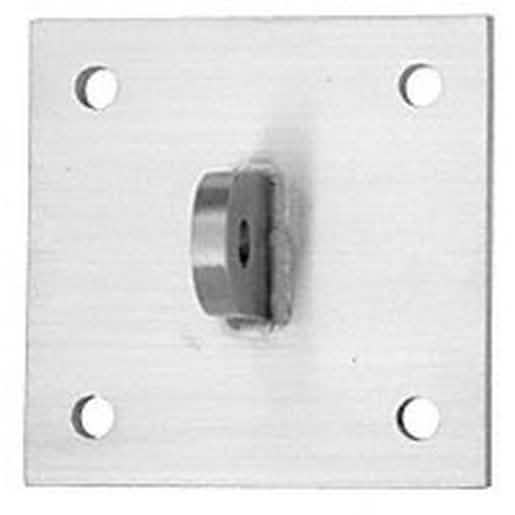 CRL 316 Brushed Stainless 12mm Square Mounting Plate for 12mm Rods - Durable & Stylish