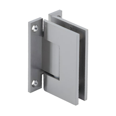 CRL Geneva 037 Brushed Nickel Wall-Mount H Backplate Glass Door Hinge