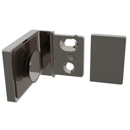 CRL Brushed Nickel Lugano Wall Mount Bracket: Sleek, durable design for modern decor.