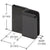 CRL Matte Black Beveled Door Stop for 1/2" Glass Door