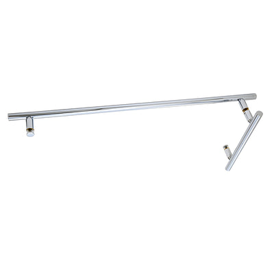 CRL Chrome 8" x 24" LTB Combo Ladder Style Pull and Towel Bar