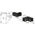 CRL Matte Black 90° Sleeve-Over Glass-to-Glass Clamp