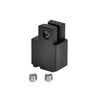 Matte black CRL Fallbrook XL NY filler block (SKU FXNYBMBL) with two silver set screws.