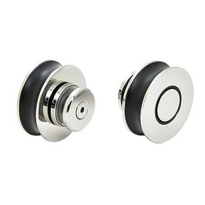 CRL Polished Stainless Steel 180º Crescent Sliding System - Modern and Sleek Design