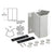 CRL Sky White 135° Outside Corner Fascia Mount Bracket