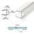 CRL 3/8 in Translucent Vinyl Bulb Seal for Glass Doors