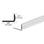 CRL Satin Anodized 1/2" Aluminum Rounded-Face Angle Extrusion